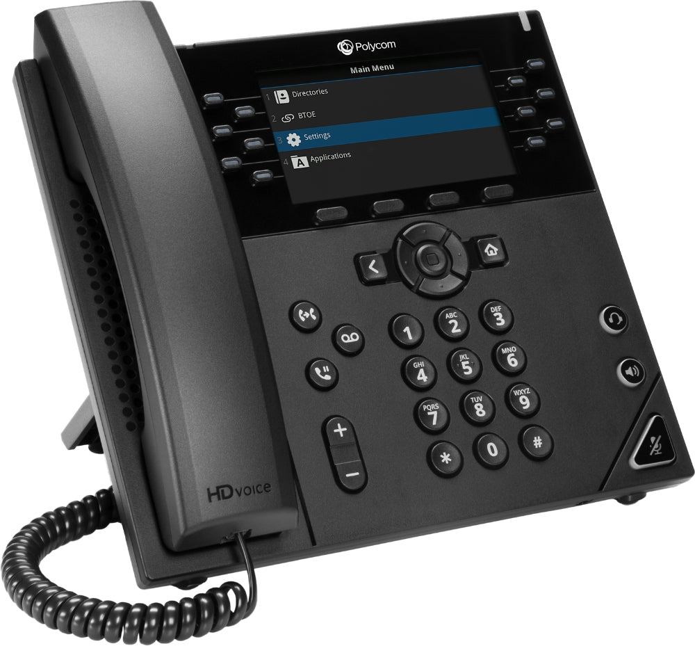 Poly VVX 450 12-line Desktop Business IP Phone (openSIP, dual 10