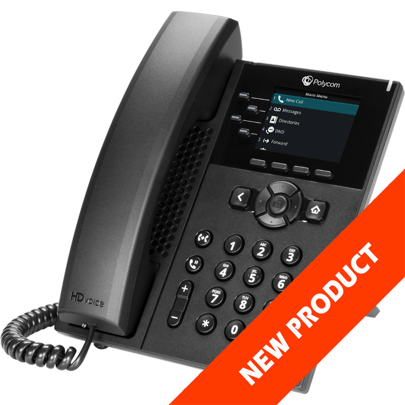 Poly VVX 250 4 line Desktop Business IP Phone openSIP dual 10