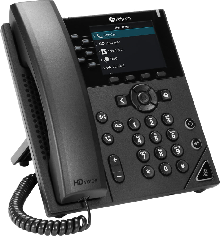 Poly VVX 350 6-line Desktop Business IP Phone (openSIP, dual 10