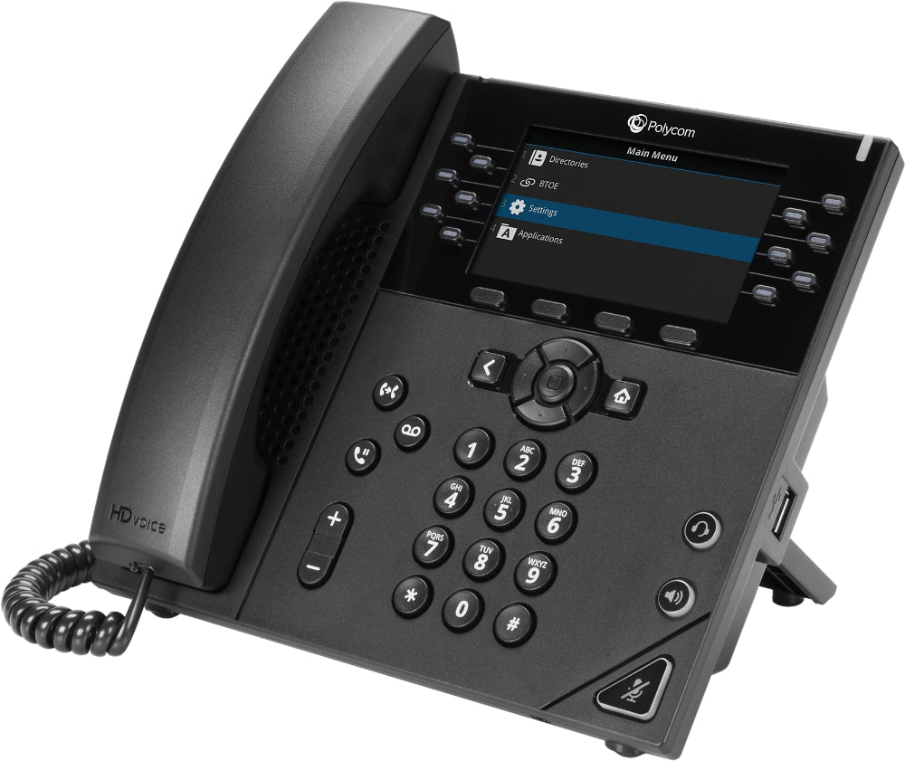 Poly VVX 450 12-line Desktop Business IP Phone (openSIP, dual 10